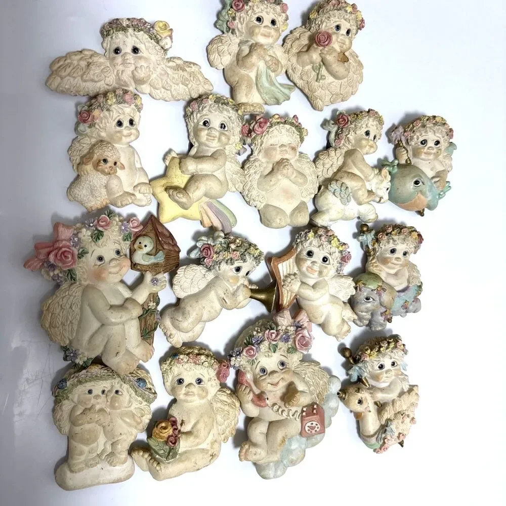 Lot of 16 Vintage Dreamsicles Cherub Angel Magnets